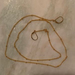 😷 (3/$25) Mask Chain - The "Gold Skinny Fish"